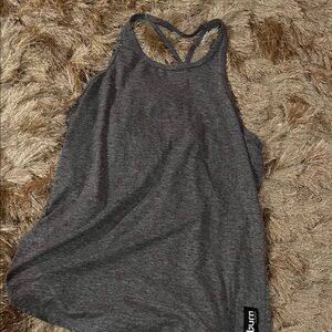 Burn boot camp Gray Athletic Tank Top